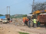 The Jhuriwala dumping site has raised the hackles of the National Highways Authority of India (NHAI) which blamed it for the traffic chaos on the Panchkula-Yamunanagar highway. (Sant Arora/HT) The Jhuriwala dumping site has raised the hackles of the National Highways Authority of India (NHAI) which blamed it for the traffic chaos on the Panchkula-Yamunanagar highway. (Sant Arora/HT)