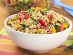 Instead of white rice, consider switching to healthier carbs like quinoa. Instead of white rice, consider switching to healthier carbs like quinoa.