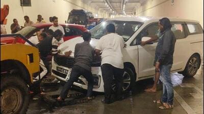 Two injured after car tries to overtake on Coastal Road