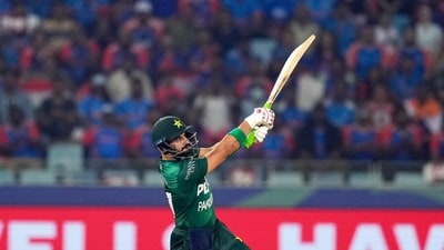 Sahibzada Farhan is one of the players who has launched himself onto the big stage with this tournament. He was in devastating touch early on, attacking Jasprit Bumrah and Kuldeep Yadav and putting India's finest to the sword. (AP) Sahibzada Farhan is one of the players who has launched himself onto the big stage with this tournament. He was in devastating touch early on, attacking Jasprit Bumrah and Kuldeep Yadav and putting India's finest to the sword. (AP)