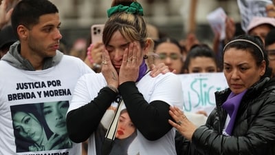 Activists call for justice after the three young women were tortured and murdered earlier this week in a suspected drug gang revenge attack. (REUTERS)