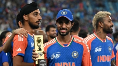 India's Tilak Varma holds up his man of the match trophy during the presentation ceremony at the end of the Asia Cup 2025 Twenty20 international cricket final match between India and Pakistan (AFP) India's Tilak Varma holds up his man of the match trophy during the presentation ceremony at the end of the Asia Cup 2025 Twenty20 international cricket final match between India and Pakistan (AFP)