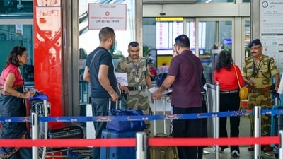 After schools, Delhi's IGI airport gets bomb threat email; probe on (RAJ K RAJ /HT PHOTO) After schools, Delhi's IGI airport gets bomb threat email; probe on (RAJ K RAJ /HT PHOTO)