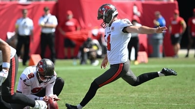 Tampa Bay Buccaneers kicker Chase McLaughlin scored the goal against Philadelphia Eagles. (AP) Tampa Bay Buccaneers kicker Chase McLaughlin scored the goal against Philadelphia Eagles. (AP)