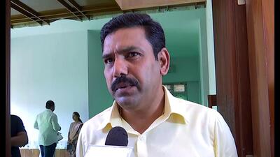 Karnataka BJP president BY Vijayendra accused the Congress government of looting half of funds meant for development, blaming it for crumbling roads in the state. (ANI) Karnataka BJP president BY Vijayendra accused the Congress government of looting half of funds meant for development, blaming it for crumbling roads in the state. (ANI)