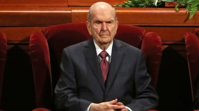 Church President Russell M. Nelson passed away at the age of 101. (AP)