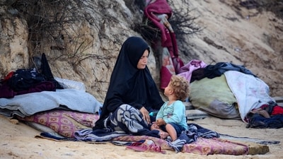 The Gaza health ministry said that half of the dead include women and children. (AFP) The Gaza health ministry said that half of the dead include women and children. (AFP)