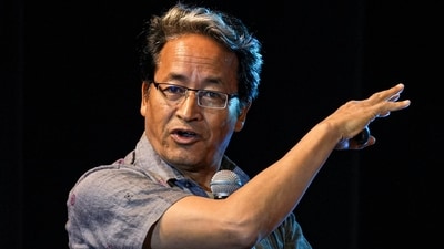 Innovator and activist Sonam Wangchuk has been the face of the protest in Ladakh for statehood and more democratic rights for tribal areas. He is now in jail in Jodhpur after the government blamed him for the protest's violent turn on Sept 24. (PTI File Photo) Innovator and activist Sonam Wangchuk has been the face of the protest in Ladakh for statehood and more democratic rights for tribal areas. He is now in jail in Jodhpur after the government blamed him for the protest's violent turn on Sept 24. (PTI File Photo)