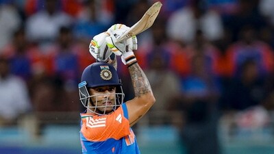 India's Suryakumar Yadav plays a shot. (Creimas/Asian Cricket Council) India's Suryakumar Yadav plays a shot. (Creimas/Asian Cricket Council)