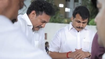 Tamil Nadu minister Anbil Mahesh Poyyamozhi seen crying in the video,