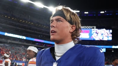 All about Giants quarterback Jaxson Dart’s parents, Brandon and Kara Dart. (Getty Images via AFP) All about Giants quarterback Jaxson Dart’s parents, Brandon and Kara Dart. (Getty Images via AFP)