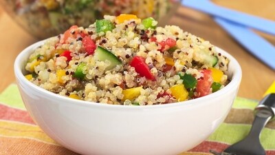 Instead of white rice, consider switching to healthier carbs like quinoa. (Shutterstock) Instead of white rice, consider switching to healthier carbs like quinoa. (Shutterstock)