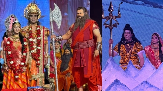 Scenes from the Ramleela underway in Ayodhya