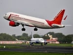 An Air India plane.
