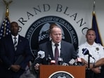 Michigan ATF Special Agent in Charge, James Dier, addresses the media, regarding the shooting at the Church of Jesus Christ of Latter-day Saints, during a news conference at the Grand Blanc Township police, Monday, Sept. 29, 2025 in Grand Blanc Township, Mich. Michigan ATF Special Agent in Charge, James Dier, addresses the media, regarding the shooting at the Church of Jesus Christ of Latter-day Saints, during a news conference at the Grand Blanc Township police, Monday, Sept. 29, 2025 in Grand Blanc Township, Mich.