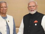 Photos shared by Sonam Wangchuk's wife Gitanjali Angmo on X show Bangladesh leader Mohammed Yunus with PM Modi and Wangchuk.