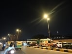 Massive traffic jam was also seen on the Maharaja Ranjeet Singh flyover during  the inauguration ceremony of Delhi BJP's new office on DDU marg.