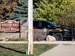 Emergency services respond to a shooting and fire at the Church of Jesus Christ of Latter-day Saints on September 28, in Grand Blanc, Michigan. 