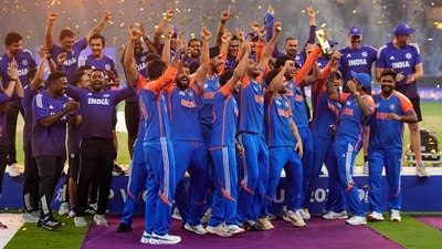 India refused to accept the Asia Cup 2025 trophy from ACC chairman Mohsin Naqvi. (AP) India refused to accept the Asia Cup 2025 trophy from ACC chairman Mohsin Naqvi. (AP)