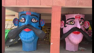 Artisans from many states have already prepared the effigies. (Sourced)