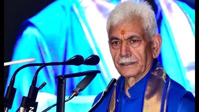 Jammu and Kashmir lieutenant governor Manoj Sinha (HT)