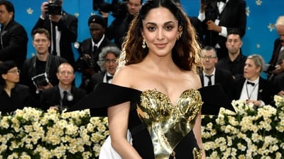 Kiara Advani slammed a social media page for linking her old statement about Kareena Kapoor to her newborn baby. (Evan Agostini/Invision/AP) Kiara Advani slammed a social media page for linking her old statement about Kareena Kapoor to her newborn baby. (Evan Agostini/Invision/AP)
