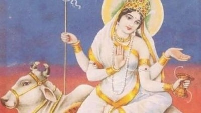 Navratri 2025 Day 8: Maa Mahagauri represents the peaceful nature of Ma Durga. (Photos: X) Navratri 2025 Day 8: Maa Mahagauri represents the peaceful nature of Ma Durga. (Photos: X)