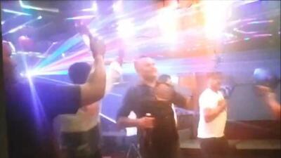 Officials said that Irshad Malik, having a history of crimes, was also seen in the CCTV footage while partying with the cops. (Video grab/HT Photos) Officials said that Irshad Malik, having a history of crimes, was also seen in the CCTV footage while partying with the cops. (Video grab/HT Photos)