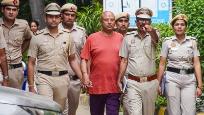 Self-styled godman Chaitanyananda Saraswati, who allegedly sexually harassed multiple students at a private institute, after his arrest from Agra on Sunday, September 28, 2025. (PTI) Self-styled godman Chaitanyananda Saraswati, who allegedly sexually harassed multiple students at a private institute, after his arrest from Agra on Sunday, September 28, 2025. (PTI)