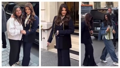 Aishwarya Rai was joined by her daughter Aaradhya Bachchan. The actor was seen interacting with her fans. (PC: Instagram) Aishwarya Rai was joined by her daughter Aaradhya Bachchan. The actor was seen interacting with her fans. (PC: Instagram)