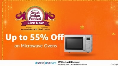 Amazon Great Indian Festival offers exciting deals on the best microwave oven.