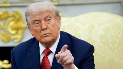 President Donald Trump at the White House. (Agency.) President Donald Trump at the White House. (Agency.)