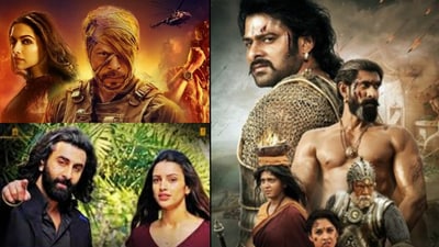 Shah Rukh Khan and Deepika Padukone's 'Jawan', Prabhas-starrer 'Baahubali' series, and Ranbir Kapoor-Tripti Dimri's 'Animal' are among movies that did significant business in the US recently. (Movie posters) Shah Rukh Khan and Deepika Padukone's 'Jawan', Prabhas-starrer 'Baahubali' series, and Ranbir Kapoor-Tripti Dimri's 'Animal' are among movies that did significant business in the US recently. (Movie posters)
