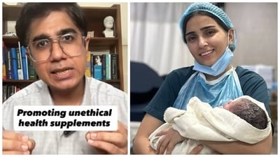 Dr Rakshita Singh Bangar, a doctor and influencer with millions of followers, had called ‘maximum private hospitals lootera’ because they charged ₹1 lakh from her relative for a C-section delivery. Dr Rakshita Singh Bangar, a doctor and influencer with millions of followers, had called ‘maximum private hospitals lootera’ because they charged ₹1 lakh from her relative for a C-section delivery.