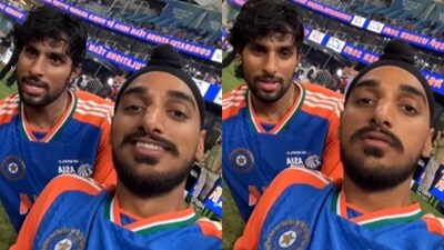 Arshdeep Singh quizzed Tilak Varma in Pakistan players’ accent after the final win. (Instagram/_arshdeep.singh__) Arshdeep Singh quizzed Tilak Varma in Pakistan players’ accent after the final win. (Instagram/_arshdeep.singh__)