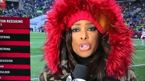 Pam Oliver was on the NFL sidelines on Sunday (X)