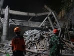 Rescuers search for survivors after a building collapsed at an Islamic boarding school, in Sidoarjo, East Java, Indonesia, Monday, Sept. 29, 2025. (AP Photo/Trisnadi) Rescuers search for survivors after a building collapsed at an Islamic boarding school, in Sidoarjo, East Java, Indonesia, Monday, Sept. 29, 2025. (AP Photo/Trisnadi)