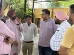 Medical camps were organised in Nabha village, Zirakpur, where a diarrhoea outbreak has been reported. (HT File)