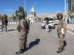 Visuals showed empty streets, minimal vehicle movement, and a heavy presence of security personnel. 