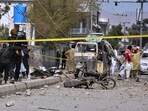 Ambulances rushed to the site in front of the Frontier Constabulary and rescuers transported the wounded to nearby hospitals.