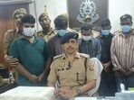 The accused in police custody in Lucknow. (HT) The accused in police custody in Lucknow. (HT)