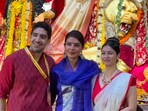 Priyanka Chopra with Ayan Mukerji and Tanishaa Mukherjee. Priyanka Chopra with Ayan Mukerji and Tanishaa Mukherjee.