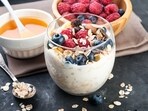 Low-fat Greek Yoghurt is a good protein source, while benefitting gut health. Low-fat Greek Yoghurt is a good protein source, while benefitting gut health.