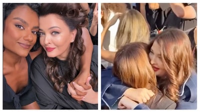 Simone even shared a picture with Aishwarya and Eva gave her a big hug. 