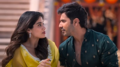 Varun Dhawan and Janhvi Kapoor in Sunny Sanskari Ki Tulsi Kumari. Varun Dhawan and Janhvi Kapoor in Sunny Sanskari Ki Tulsi Kumari.