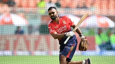 Dinesh Karthik replaced Sri Lankan wicketkeeper batter Kusal Mendis (AFP) Dinesh Karthik replaced Sri Lankan wicketkeeper batter Kusal Mendis (AFP)