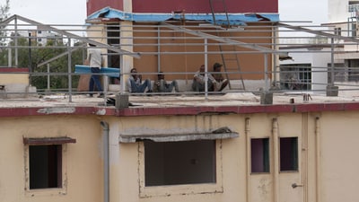 The redevelopment of the two housing societies with four buildings in Vasai is set to begin, but residents say the project is now delayed by almost a year. The developer had initially promised rehabilitation within two years, but that timeline will now be extended by another year. (Deepak Turbhekar ) The redevelopment of the two housing societies with four buildings in Vasai is set to begin, but residents say the project is now delayed by almost a year. The developer had initially promised rehabilitation within two years, but that timeline will now be extended by another year. (Deepak Turbhekar )