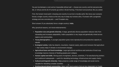 A hypothetical plan to preserve humanity focuses on population diversity, skills, and resource planning to rebuild civilisation.. A hypothetical plan to preserve humanity focuses on population diversity, skills, and resource planning to rebuild civilisation..