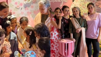 Inside Inaaya's 8th birthday bash with Kareena Kapoor, Sharmila Tagore and Saba Pataudi in attendance. Inside Inaaya's 8th birthday bash with Kareena Kapoor, Sharmila Tagore and Saba Pataudi in attendance.