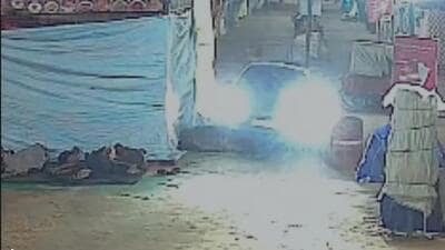 Police officers said that the ongoing mela at the Kavi Nagar Ramlila ground shuts by 2am, and the incident happened during the wee hours. (Video Grab/HT Photo) Police officers said that the ongoing mela at the Kavi Nagar Ramlila ground shuts by 2am, and the incident happened during the wee hours. (Video Grab/HT Photo)